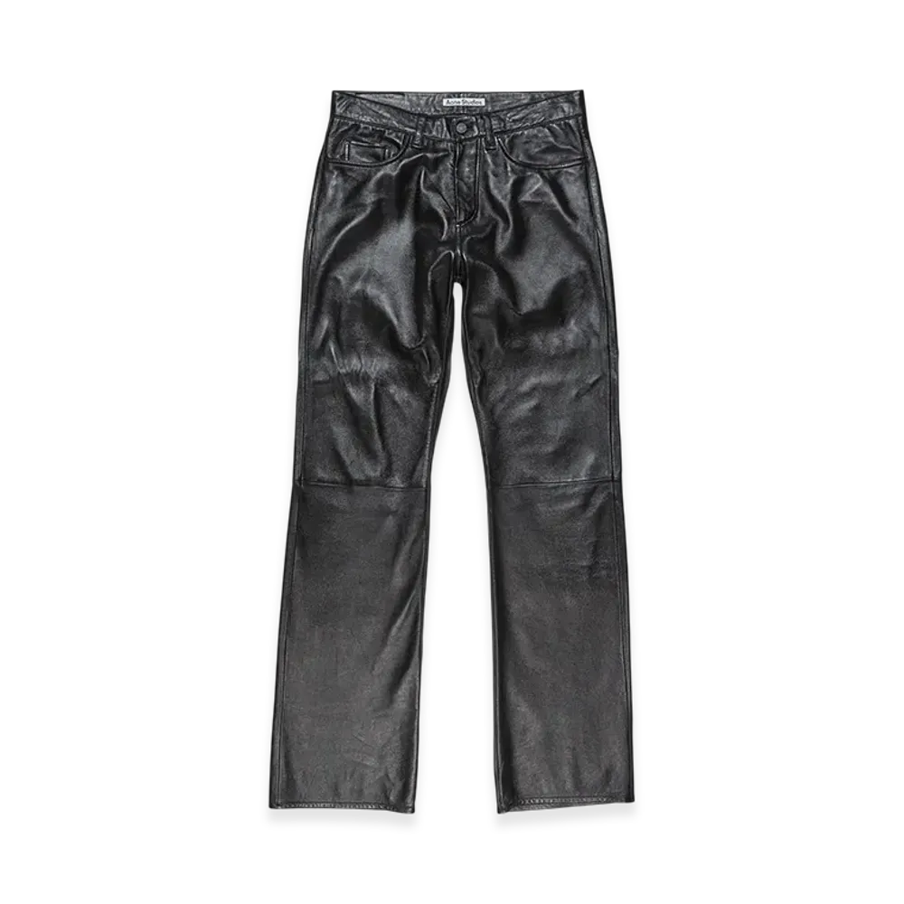 Acne Studios Leather Trousers - Regular Fit "Black"