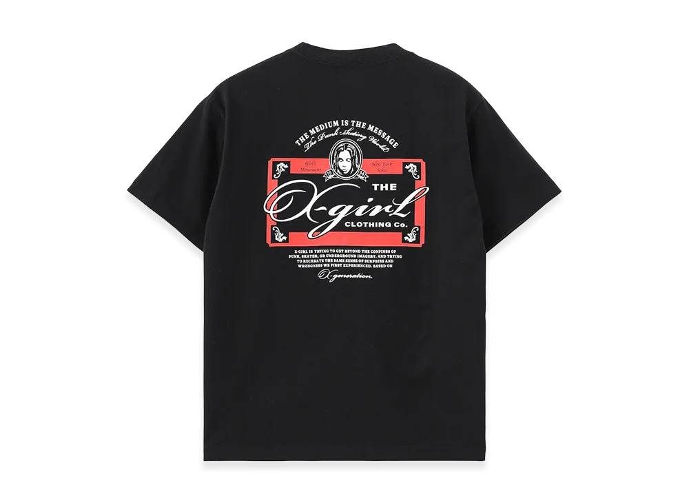 X-Girl Women's Face Red Label S/S Tee "Black"