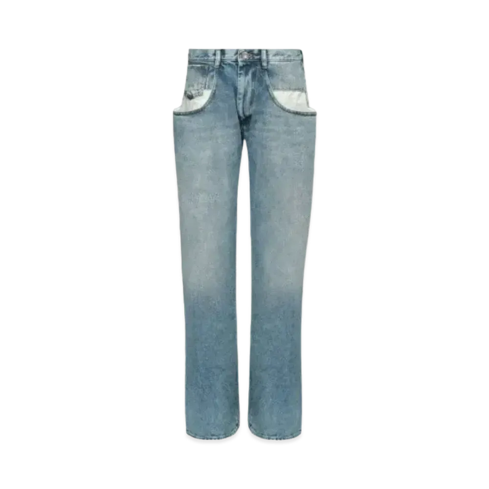 Maison Margiela Straight Jeans with Contrasted Pockets "Blue"