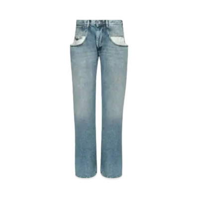 Maison Margiela Straight Jeans with Contrasted Pockets "Blue"
