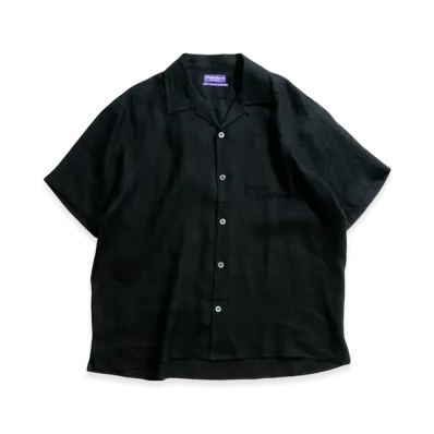 Ron Herman x RALPH LAUREN PURPLE LABEL Linen Camp Shirts "Black"