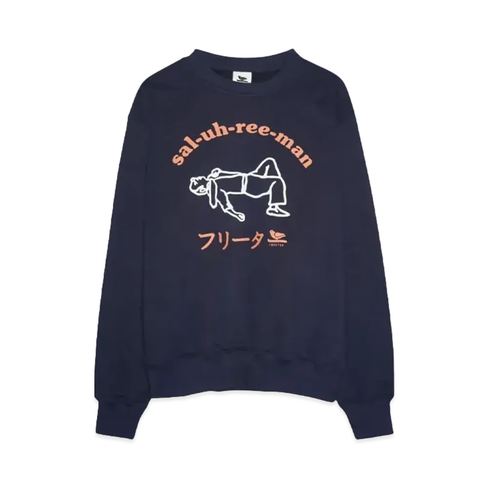 FREETER Saluhreeman crewneck "NAVY"