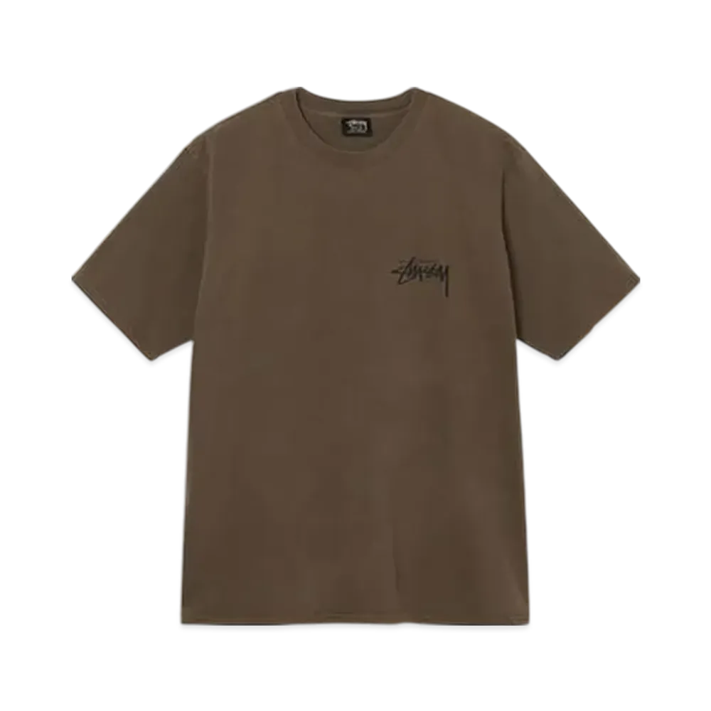 Stussy Big League Pigment Dyed Tee "Coffee"