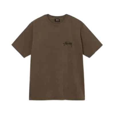 Stussy Big League Pigment Dyed Tee "Coffee"