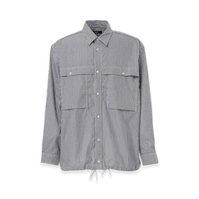 COMME des GARCONS HOMME Cotton Stripe Shirt "Black"