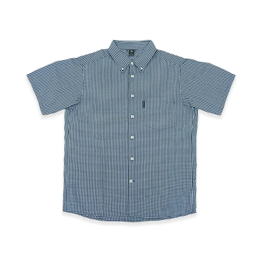 mont-bell WIC. Dry-Touch Short Sleeve Shirt "Navy/White"