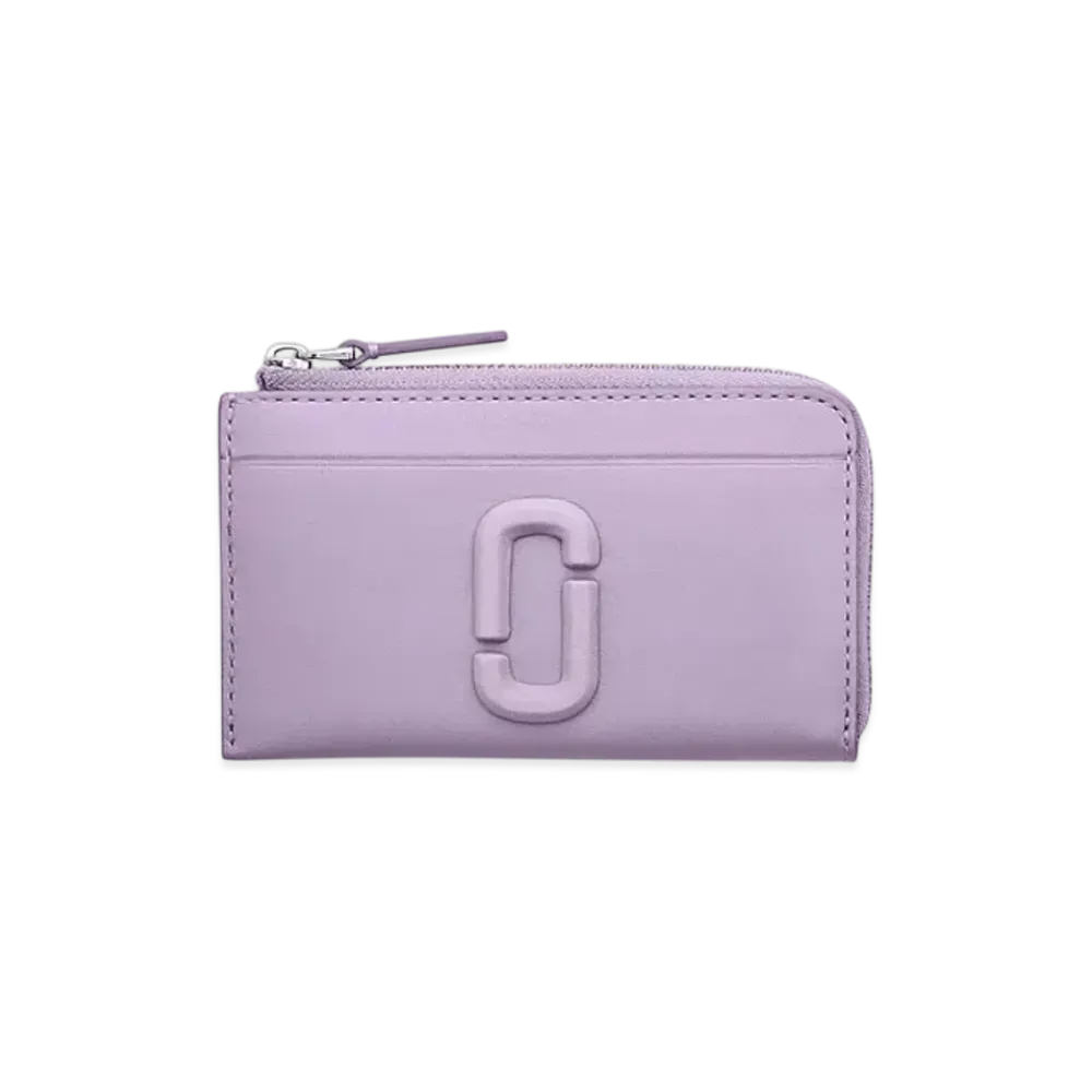 Marc Jacobs The Leather Covered J Marc Top Zip Multi Wallet "Lilac"