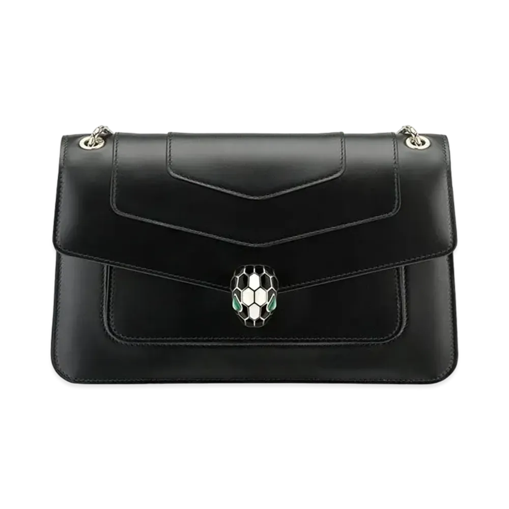 BVLGARI Serpenti Forever Shoulder Bag "Black"