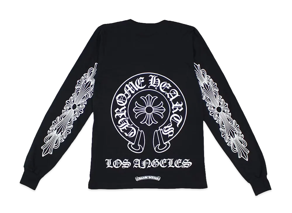 Chrome Hearts Los Angeles Exclusive Horseshoe Logo L/S T-Shirt "Black"