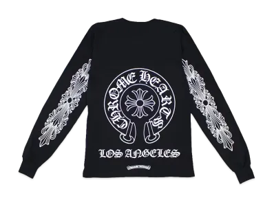 Chrome Hearts Los Angeles Exclusive Horseshoe Logo L/S T-Shirt "Black"