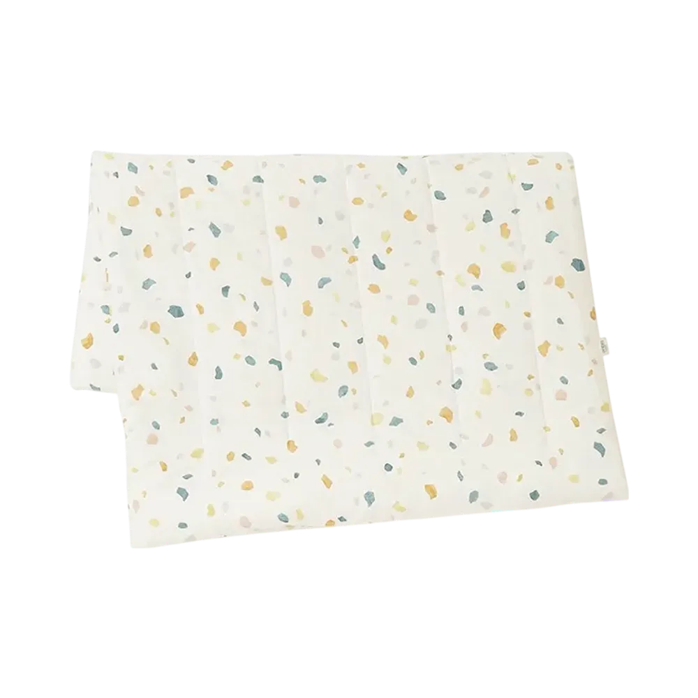 GELATO PIQUE Sleep Terrazzo Pattern Antibacterial Treatment Cool Touch Sensation Soft Reversible Blanket "Off White"