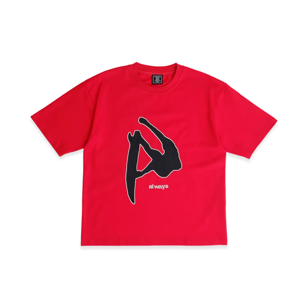 MIN-NANO x ADWYSD Fanning T shirt "Red"