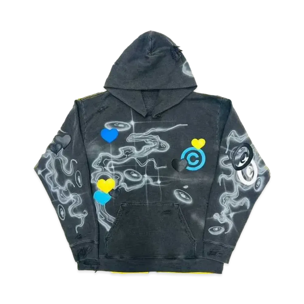 COIN PARKING DELIVERY Pine Tree Pattern Hoodie #3 "Black"