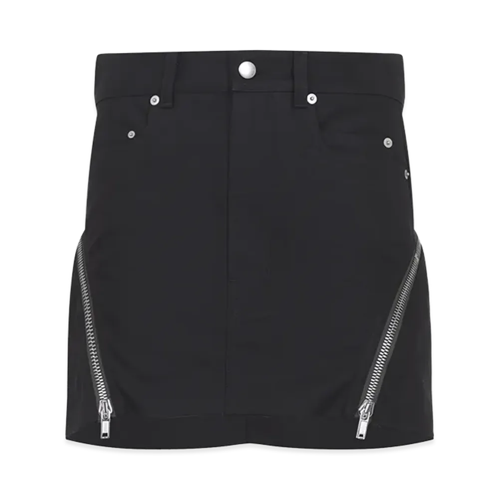 Rick Owens Women's Bolan Banana Mini Skirt "Black"