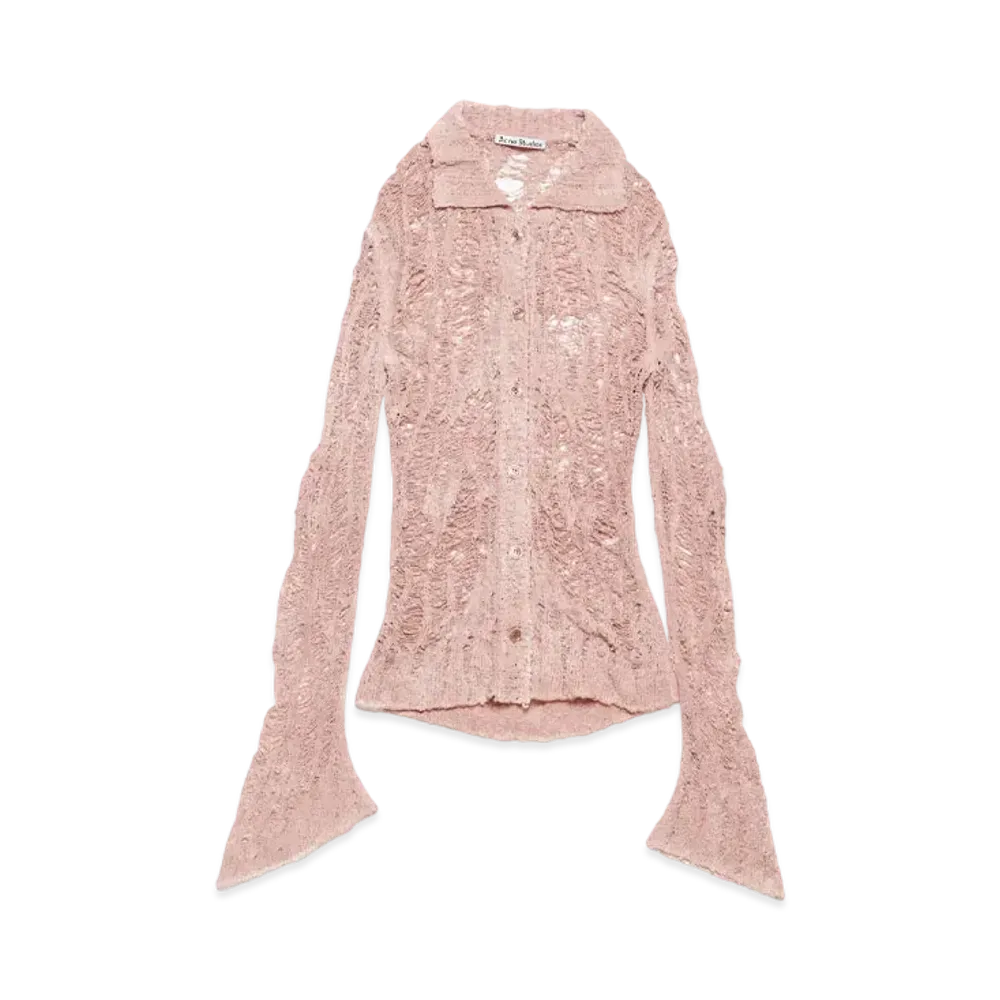 Acne Studios Loose Knit Cardigan "Pastel Pink"