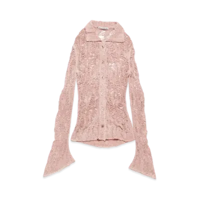 Acne Studios Loose Knit Cardigan "Pastel Pink"