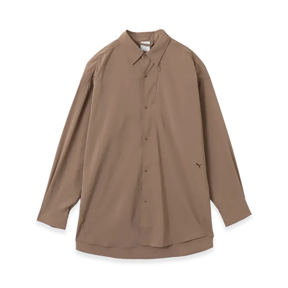 PUMA Oversized LS Shirt "Beige"