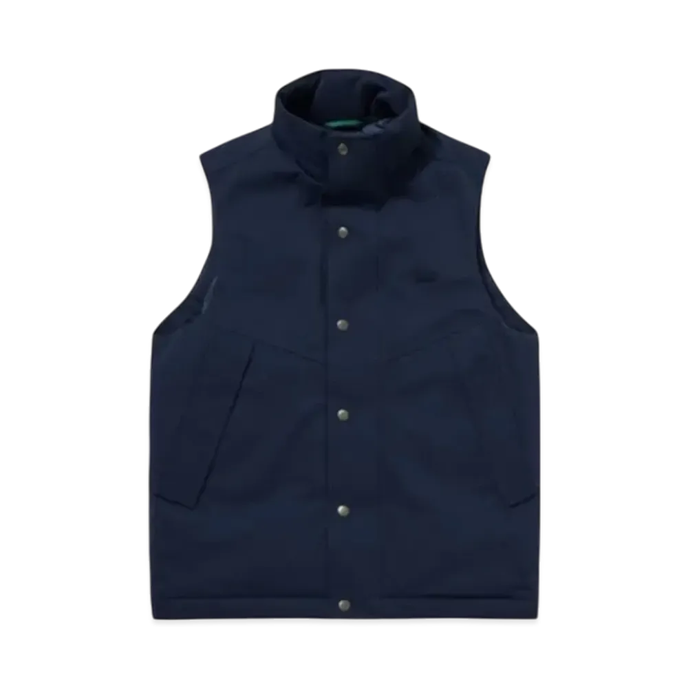 LACOSTE Water Resistant And Breathable Pique Down Vest "Navy"