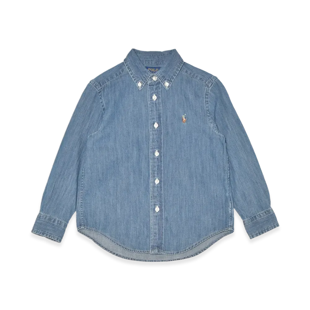 Polo Ralph Lauren Cotton Denim Shirt Kids "Blue"