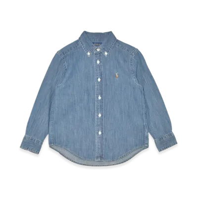 Polo Ralph Lauren Cotton Denim Shirt Kids "Blue"
