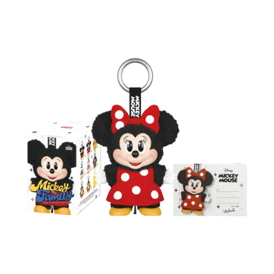 POP MART DISNEY Mickey Family Cute Together Series Plush Keychain Minnie