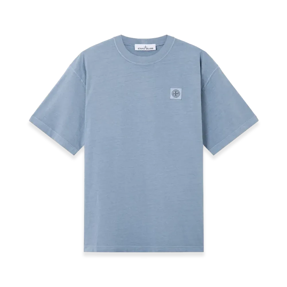 Stone Island 2100030 Combed Organic Cotton Jersey "Avio Blue"
