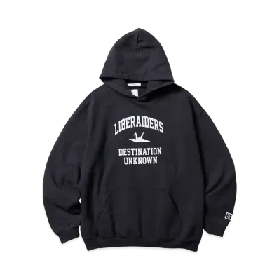 Liberaiders COLLEGE LOGO HOODIE "BLACK"