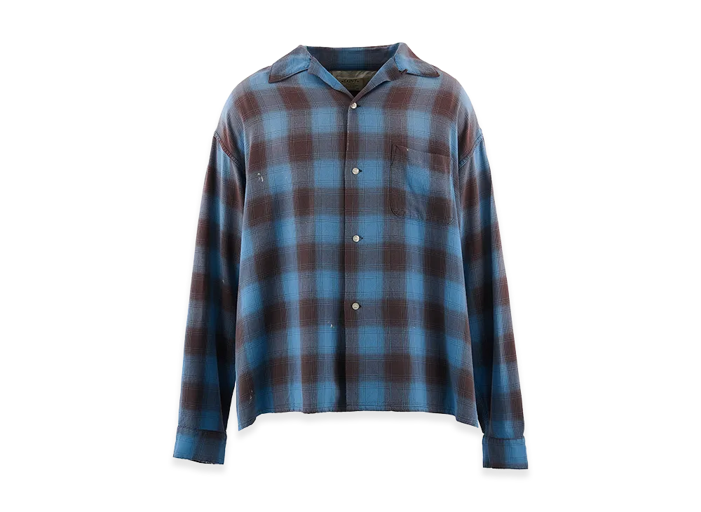 SAINT Mxxxxxx Rayon Shirt Check "Blue"