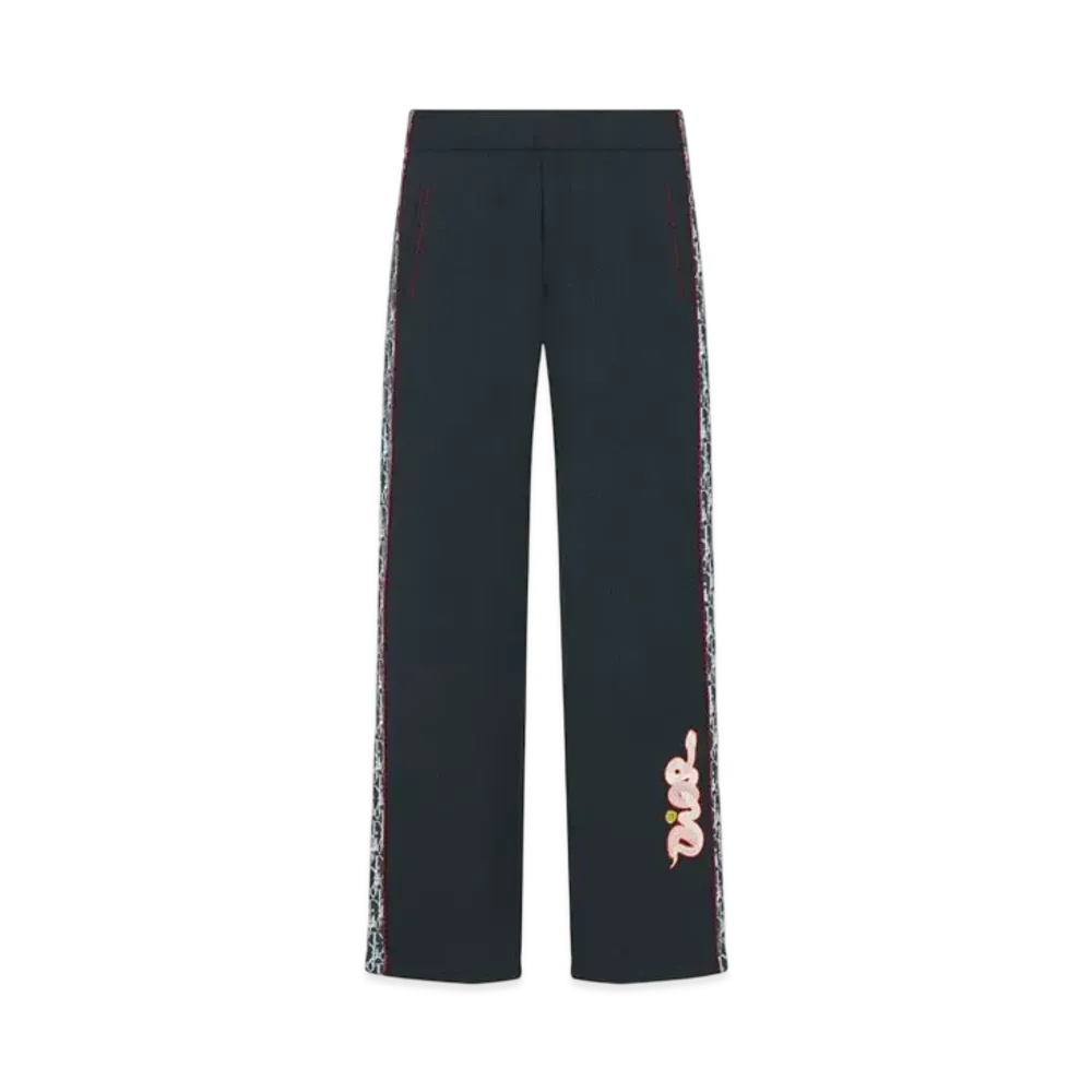 Dior x KAWS Track Pants Virgin Wool Jersey "Blue/Yellow/Pink"