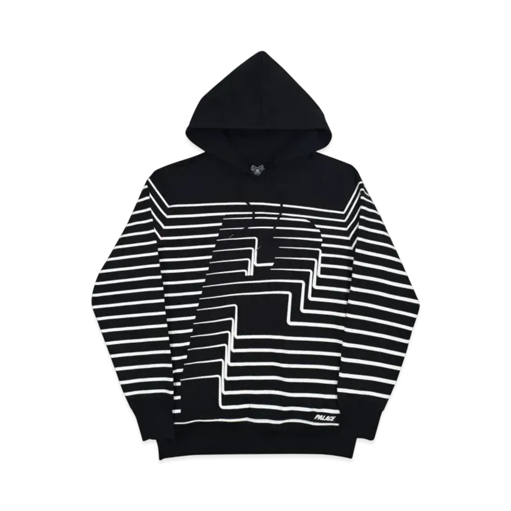 PALACE Striper Hood "Black"