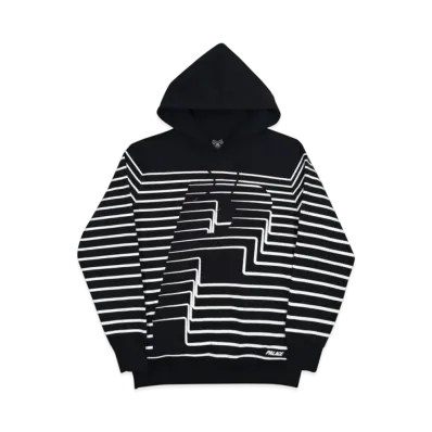 PALACE Striper Hood "Black"