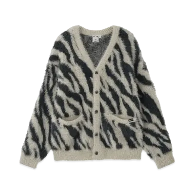 X-Girl Zebra Knit Cardigan "Beige"
