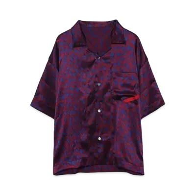 PHINGERIN PAJALOPHA OPEN SILK LEO "BURGUNDY x NAVY"
