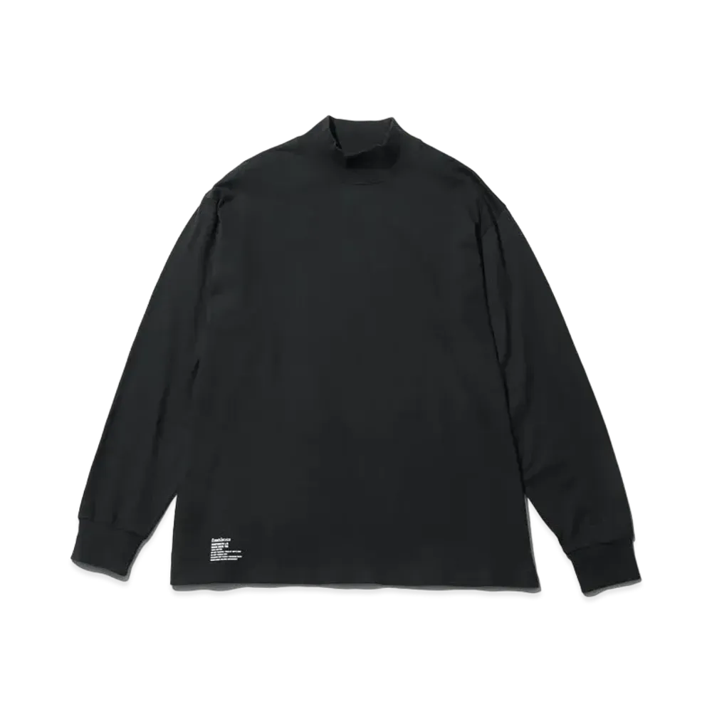 FreshService 2-Pack Oversized L/S Mockneck Tee "Black"
