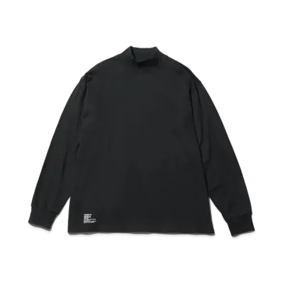 FreshService 2-Pack Oversized L/S Mockneck Tee "Black"