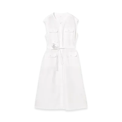 ENGINEERED GARMENTS Bush Dress White "White"