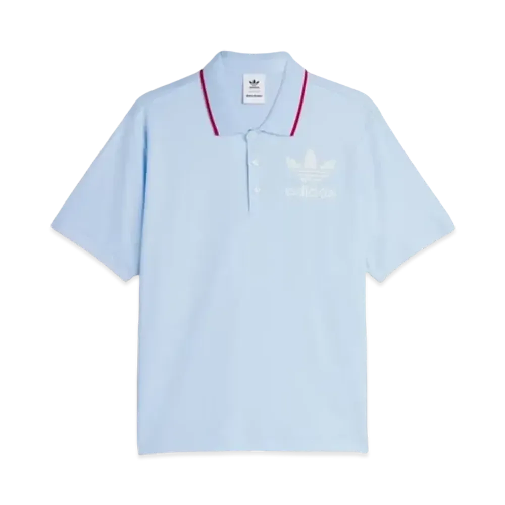 adidas x Wales Bonner Short Sleeve Polo Shirt "Glow Blue"