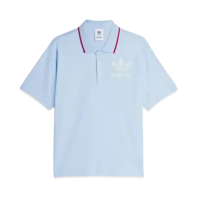 adidas x Wales Bonner Short Sleeve Polo Shirt "Glow Blue"