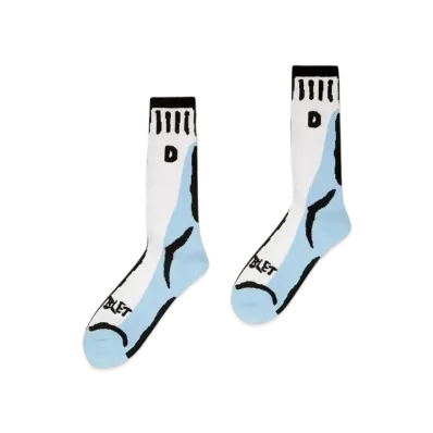 doublet Two Dimensional Socks "White"