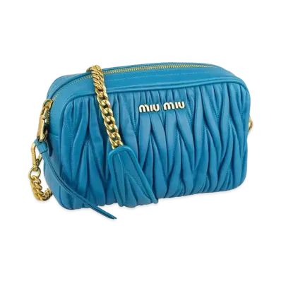 MIU MIU Matelase Leather Shoulder Bag "Voyage"