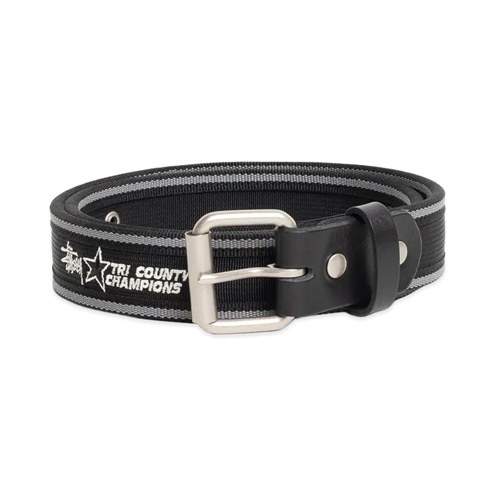 Stussy Tri County Webbing Belt "Black"