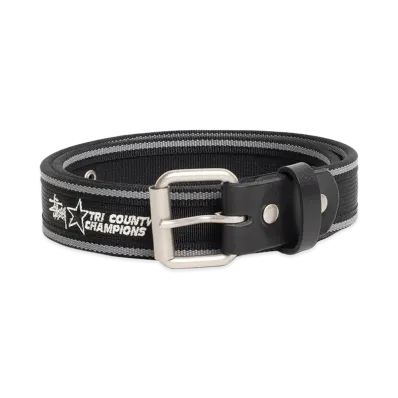Stussy Tri County Webbing Belt "Black"
