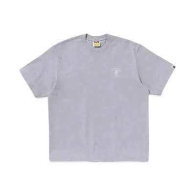 A BATHING APE One Point College Relaxed Fit Tee "Gray"