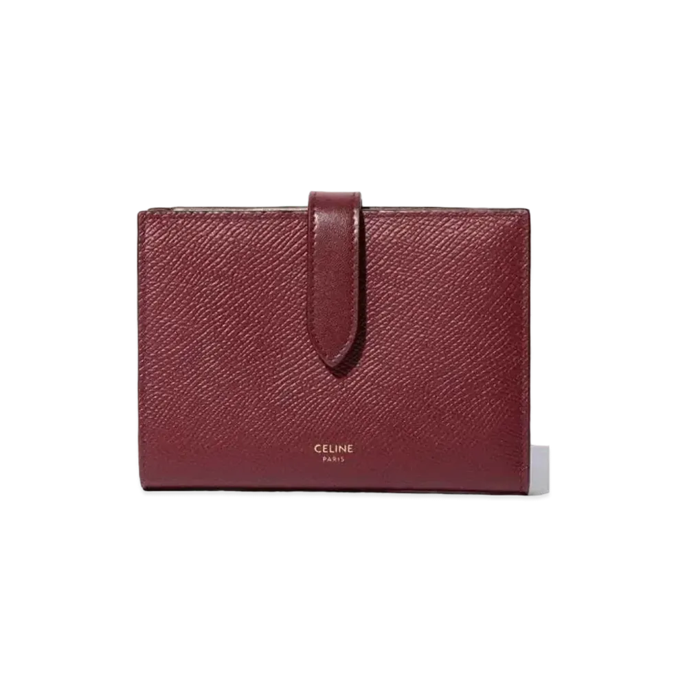 CELINE Medium Strap Wallet "Bordeaux" 
