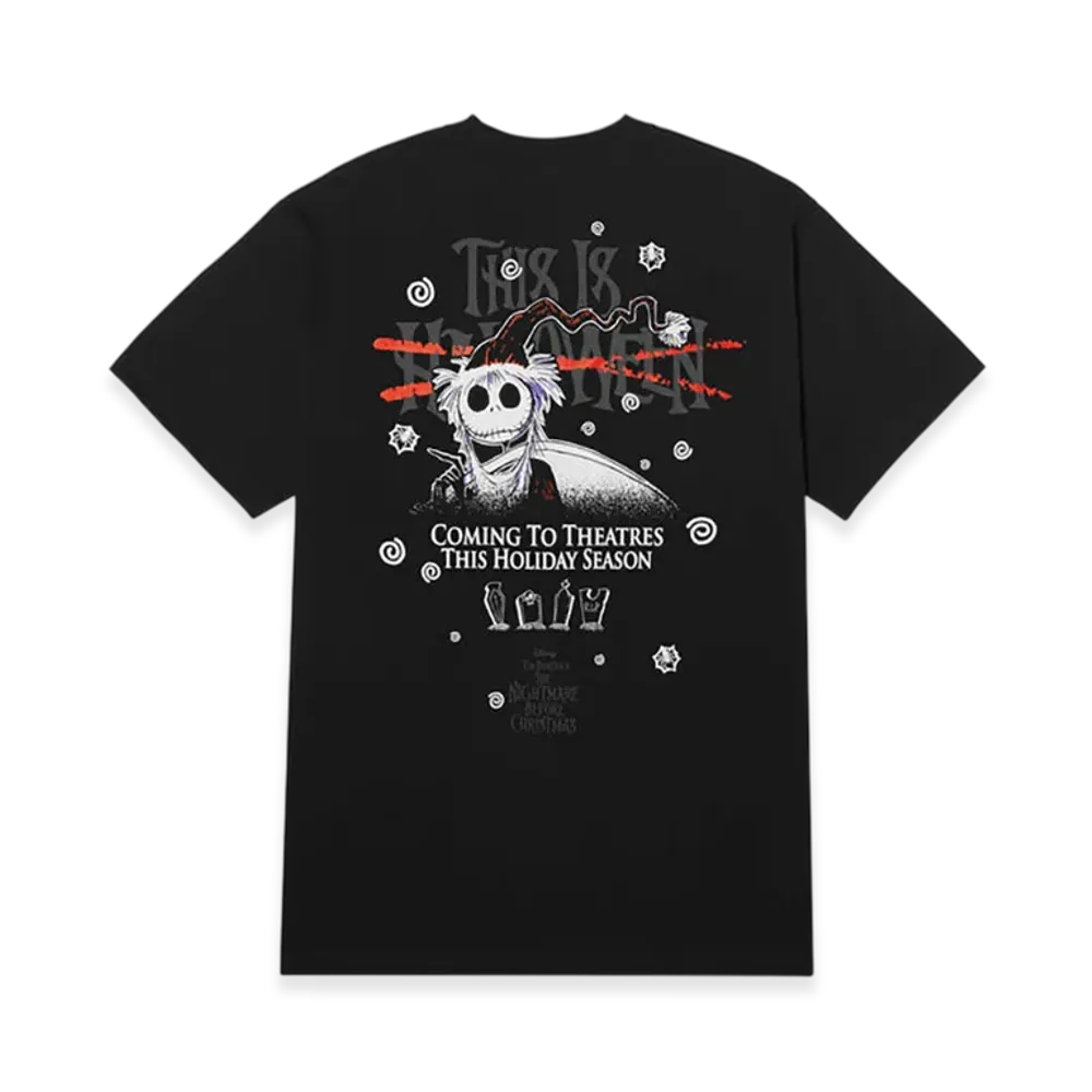 HUF x THE NIGHTMARE BEFORE CHRISTMAS Xmas Tee "Black"