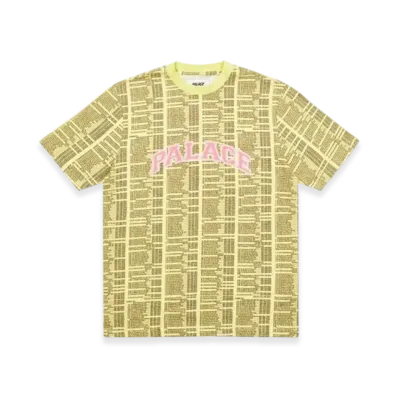 PALACE Bell Man Allover T-Shirt "Yellow"