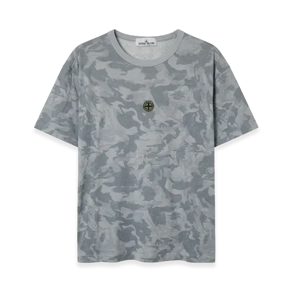 Stone Island Bog Loom Camo S/S Tee "Grey"