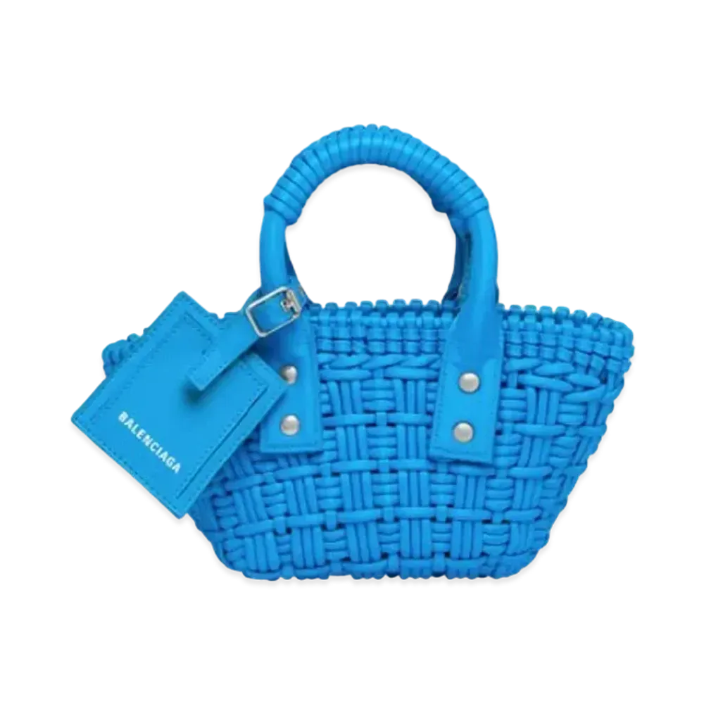 BALENCIAGA Bistro XXS Basket With Strap "Blue"