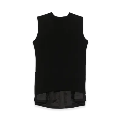sacai Women's Patchwork Vest "Black/White"