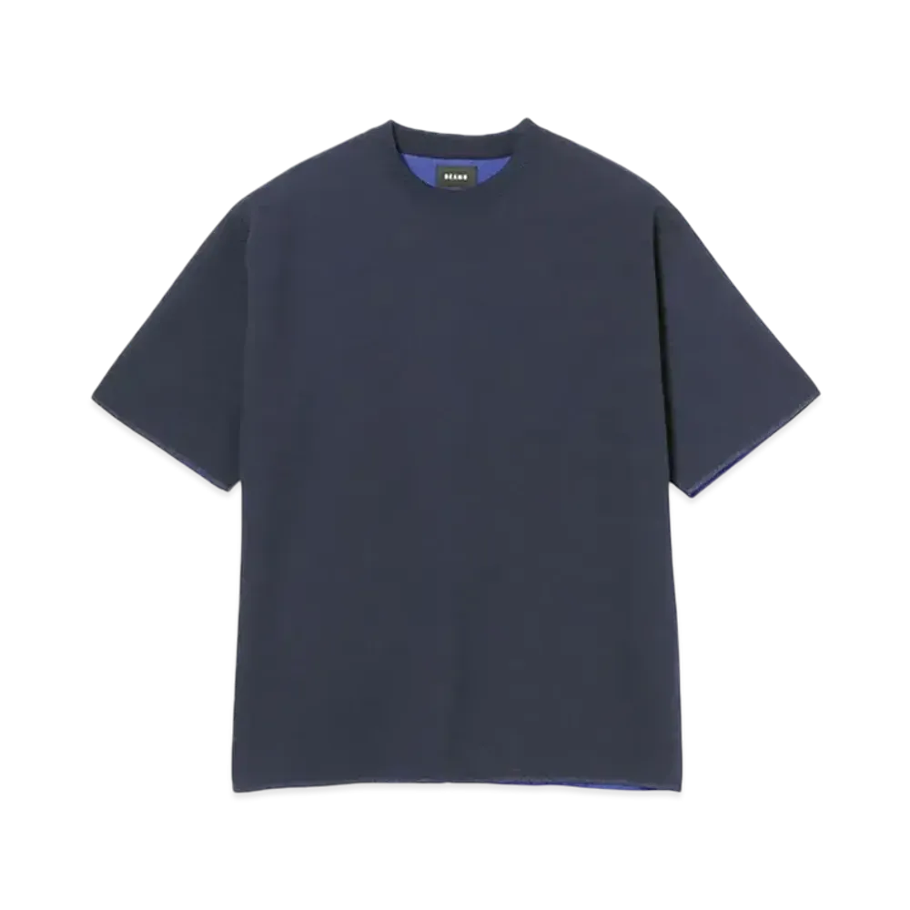 BEAMS Kanoko Jersey Crew Neck "Navy"